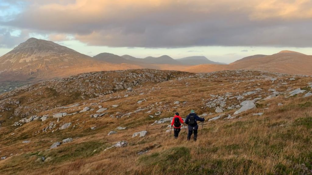 Mythology blended into archaeology in the aura of this strange place, with physical signatures of old Iron Age dwellings and ramparts giving some credence to the stories we listened to. Photograph: Michael Guilfoyle