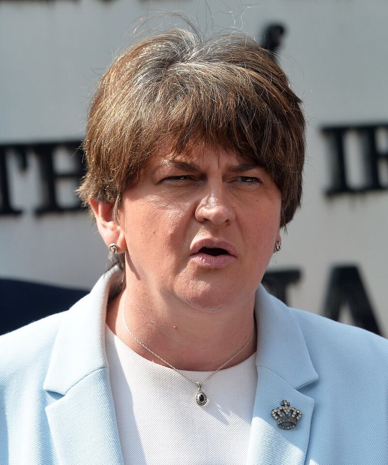 DUP leader Arlene Foster: ‘The threat from republican terrorists still exists.’ Photograph: Colm Lenaghan/Pacemaker