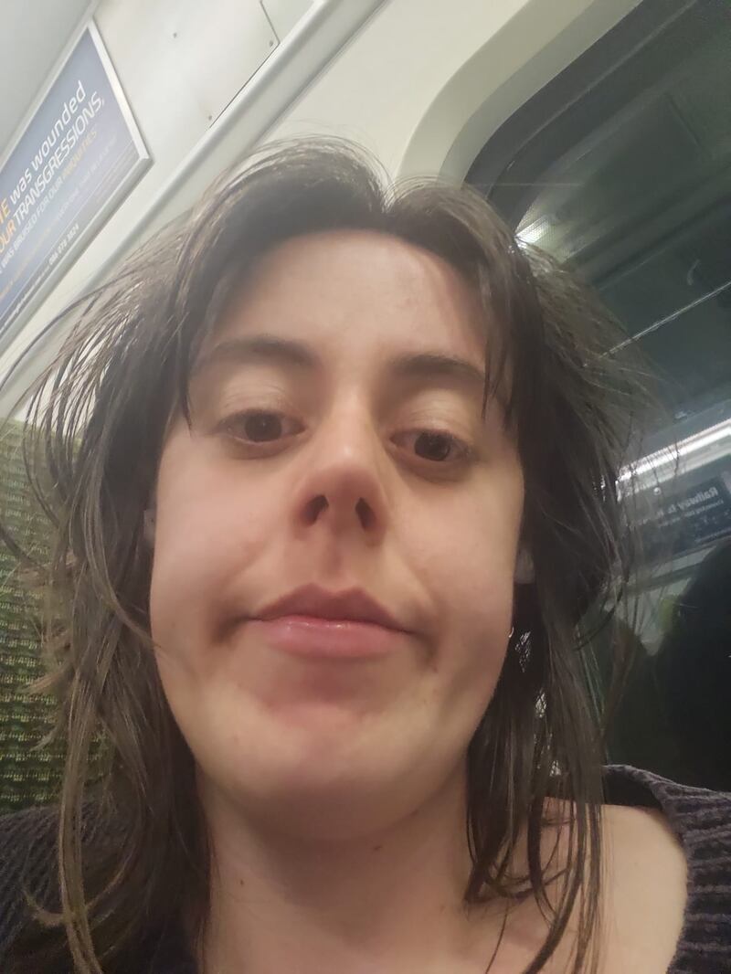 Niamh Browne on the Dart home after completing the Bray Celtic Camino