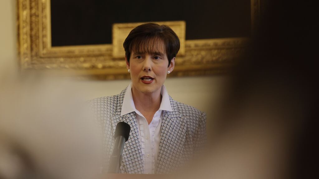 Minister for Education Norma Foley said her department wants to ‘reimagine the delivery of the senior cycle’. Photograph: Alan Betson