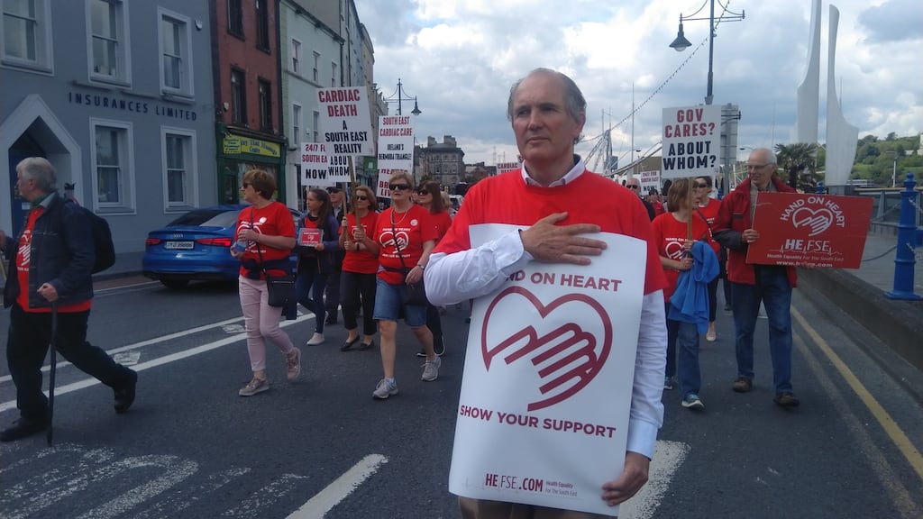 Participants in Saturday’s march in Waterford. Photograph: Eoghan Dalton