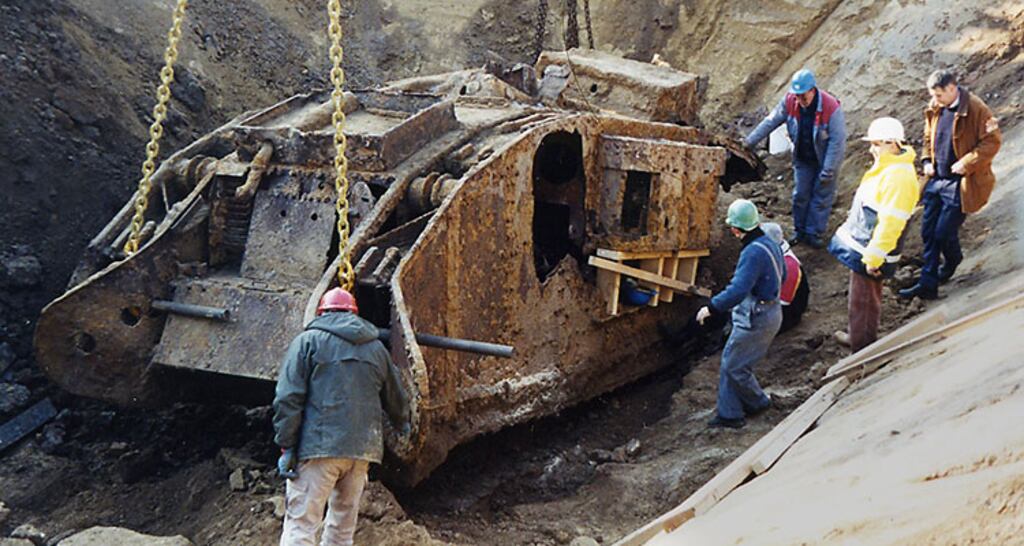 One of the Mark IV British tanks, nicknamed Deborah, was unearthed close to the village of Flesquières in northern France