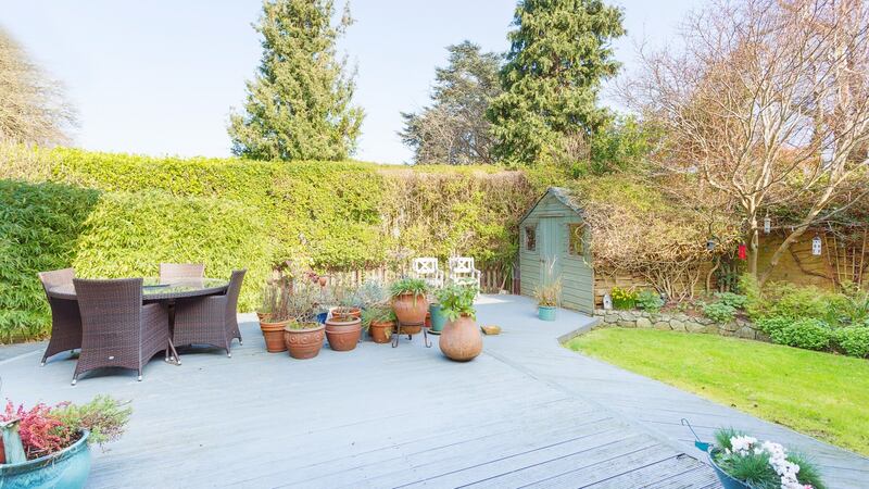 Glendhu, Foxrock: The garden is landscaped and maintained by a gardener