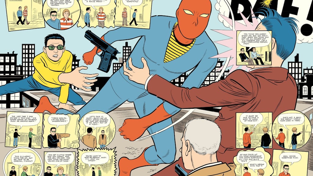 Daniel Clowes’s graphic novel Patience, a time-travelling rumination on love, bereavement and obsession.