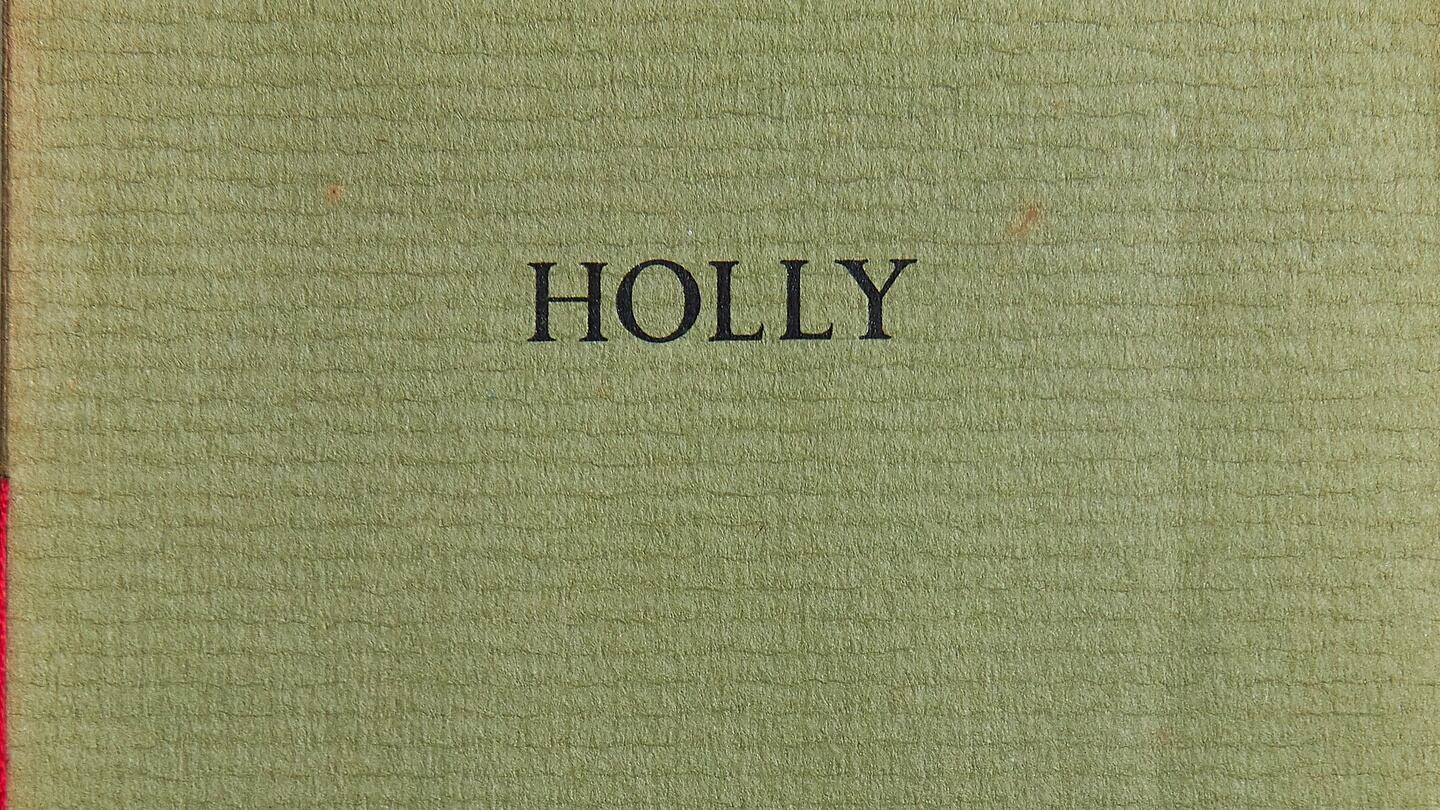 1981 & 1984: Holly. Photograph: Seamus Heaney Estate