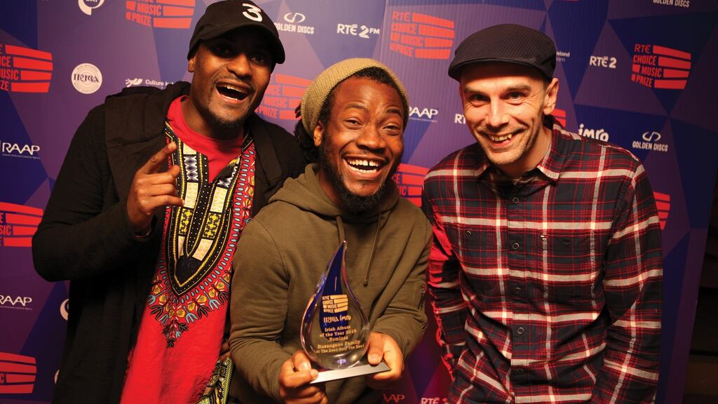 The Choice Music Prize Irish Album of the Year 2016 winners Rusangano Family, who won for their album ‘Let The Dead Bury The Dead’ (Self Released). Photograph: Graham Keogh