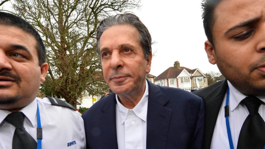 Charles Saatchi arrives today at Isleworth Crown Court in west London. Photograph: Toby Melville/Reuters