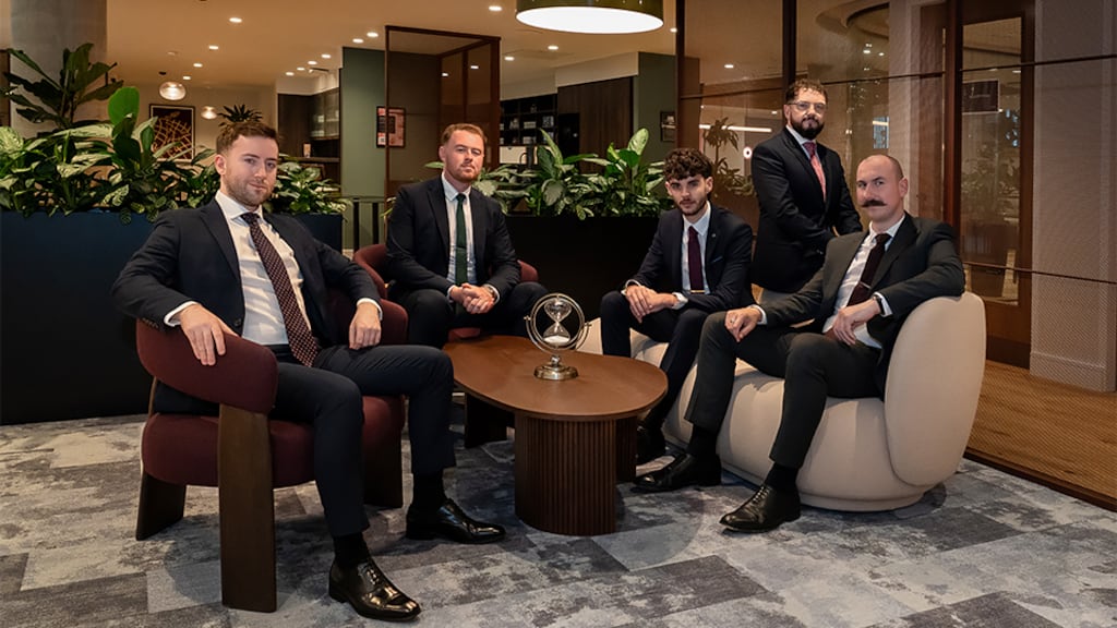 DeVere Portugal in Ireland team photographed at Iconic Offices Hume Street House