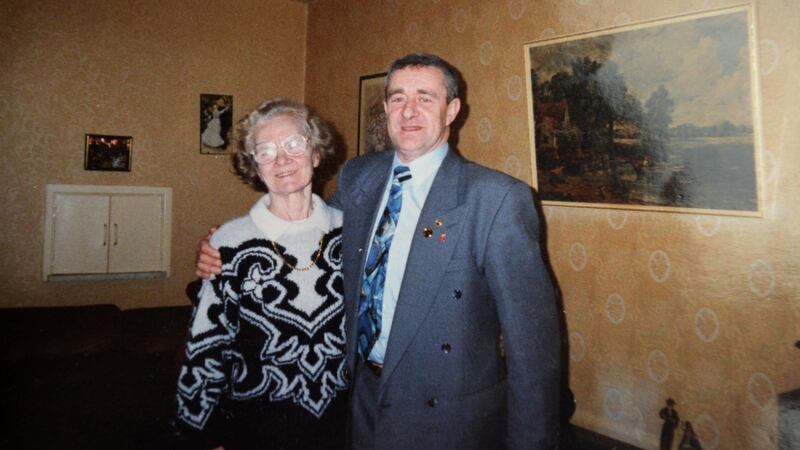 Michael O’Flaherty in a photograph taken when he met his mother, Patricia. Photograph: Dara Mac Donaill / The Irish Times