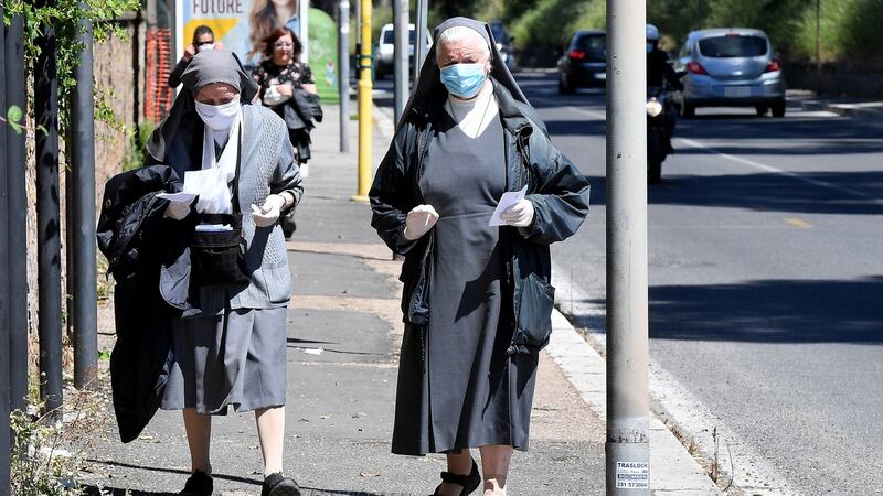 Lockdown restrictions have started to be eased in Italy. Photograph: Ettore Ferrari/EPA
