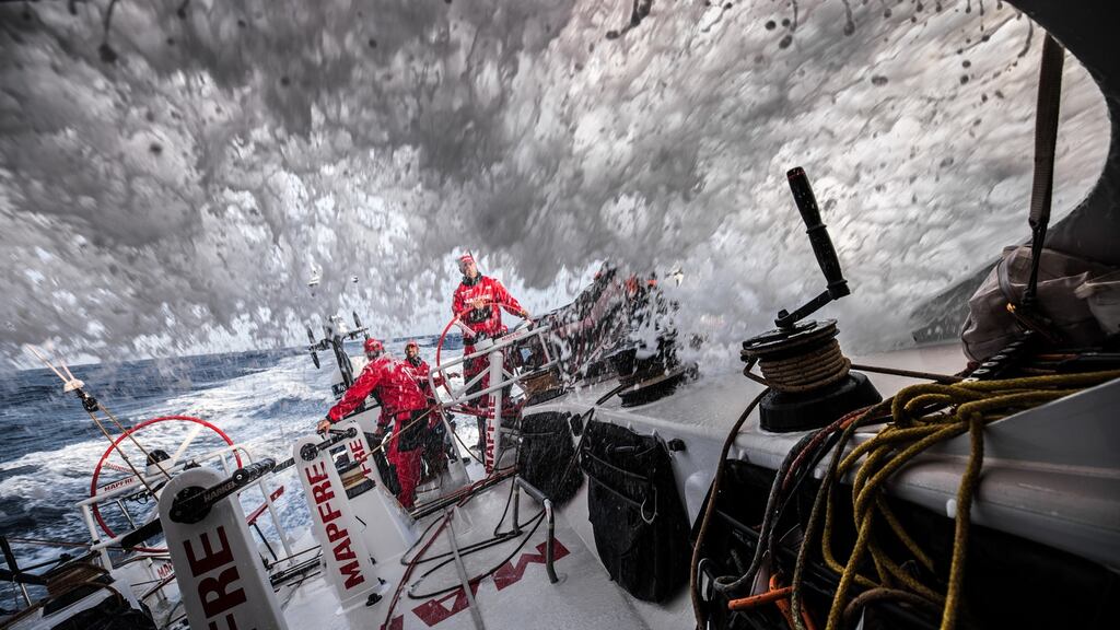Leg eight from Itajai to Newport, day 15 aboard race leader Mapfre.