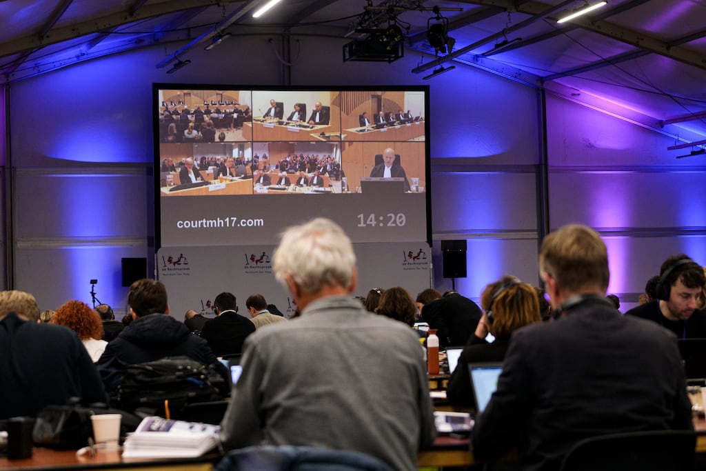 Four men were accused of mass murder over the downing of Malaysia Airlines Flight MH17, and three, two Russians and a Ukrainian, were sentenced in absentia to life imprisonment last November. Photograph: Patrick Post/AP