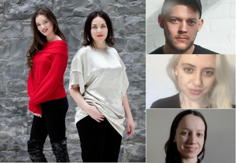 Fashion (clockwise from main) Niamh McCormack and Ciana March; Colin Horgan; Danielle McGregor; and Naoise Farrell. Photograph: Alan Betson