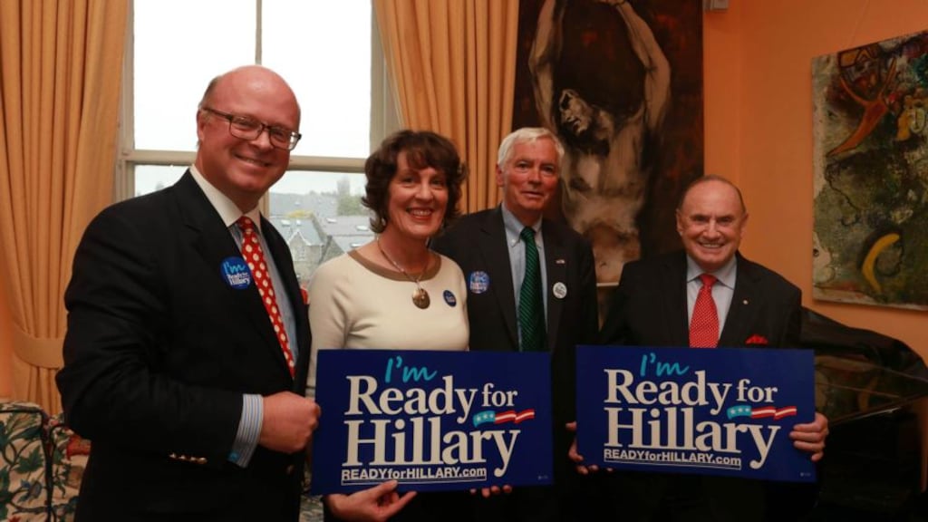 Brian Farren, Linda O’Shea Farren, Brian O’Dwyer and Maurice Buckley, president of the Ireland Chamber of Commerce. Photograph: Nick Bradshaw