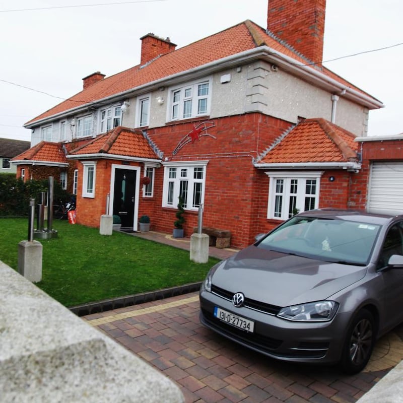 Liam Byrne: the gangster’s house at 2 Raleigh Square in Drimnagh, Dublin. Photograph: Padraig O’Reilly