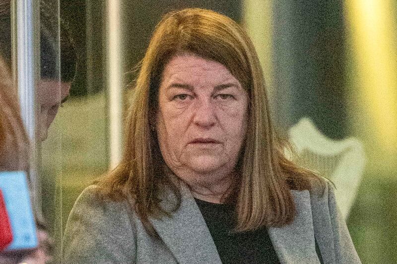 Teresa Boyd, mother of Sandra and Derek Boyd, leaving Dublin Circuit Criminal Court after she read her victim impact statement. Photograph: Collins Courts