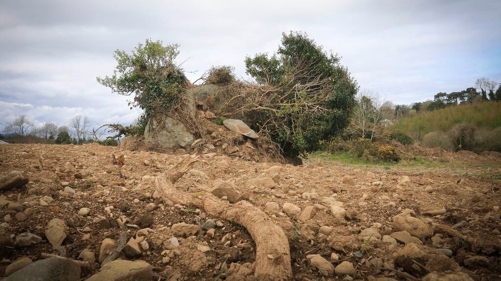 The Castletimon Dolmen at Castletimon, Brittas Bay, Co Wicklow.