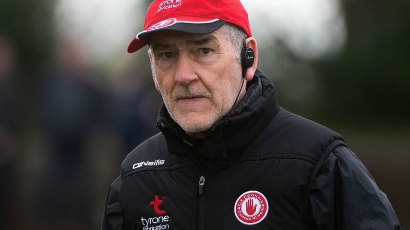 Mickey Harte has a job on his hands to turn things around. Photo: Evan Logan/Inpho