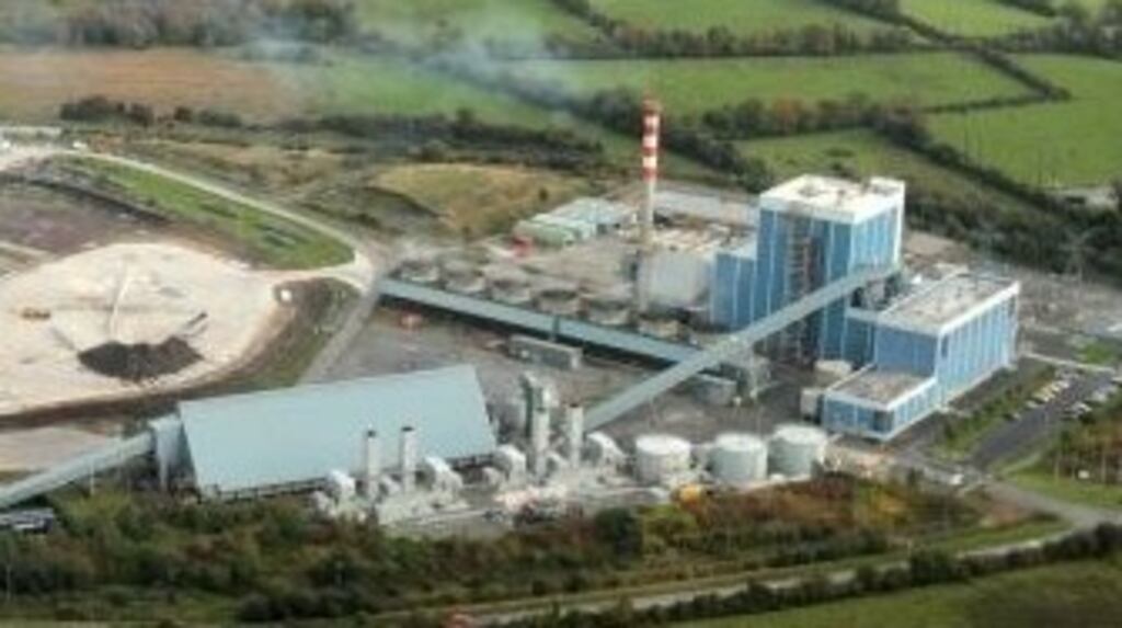 A general view of the Bord na Mona Edenderry peat powered power station in Co Offaly. The Government’s White Paper on Energy has called for Ireland to cease its use of fossil fuels by the end of the century. Photograph: PA