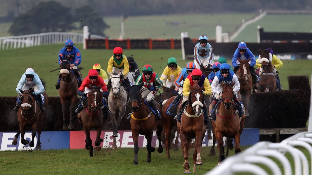 Native River ridden by jockey Richard Johnson during The Coral Welsh Grand National Handicap at Chepstow Racecourse. Photograph: PA