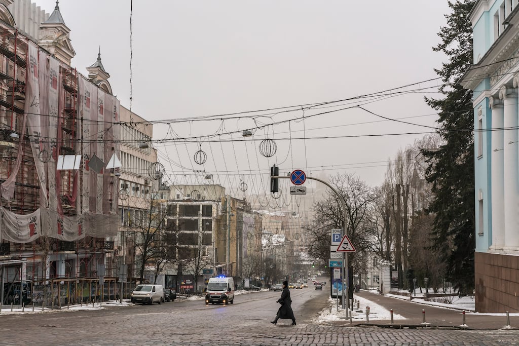Central Kyiv, Ukraine. A deployment of Irish special forces soldiers to the Ukraine has been delayed due to confusion over the legality of sending troops abroad on protection missions. File photograph: Brendan Hoffman/The New York Times