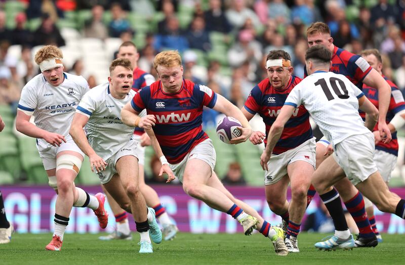 Clontarf's Hugh Cooney against Cork Constitution at the Aviva Stadium on April 27th, 2025. Photograph: Bryan Keane/Inpho