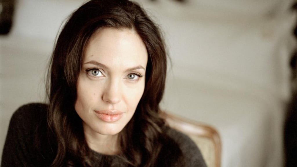 Fighting through: Angelina Jolie. Photograph: Todd Heisler/New York Times