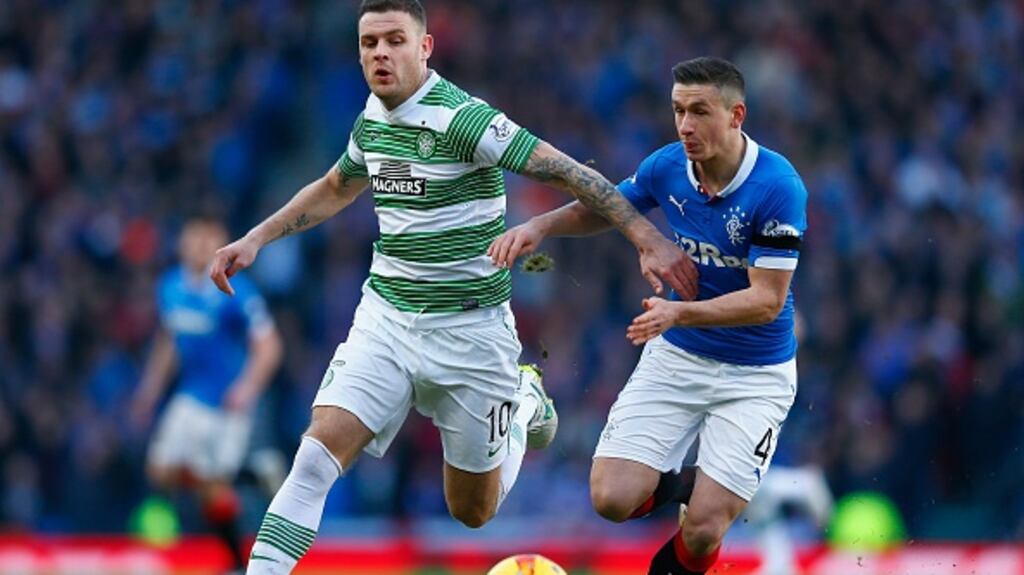 Anthony Stokes has joined Hibernian on loan until the end of the season. Photograph: Getty