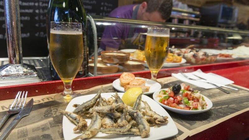 Tapas at La Boquería market in Barcelona