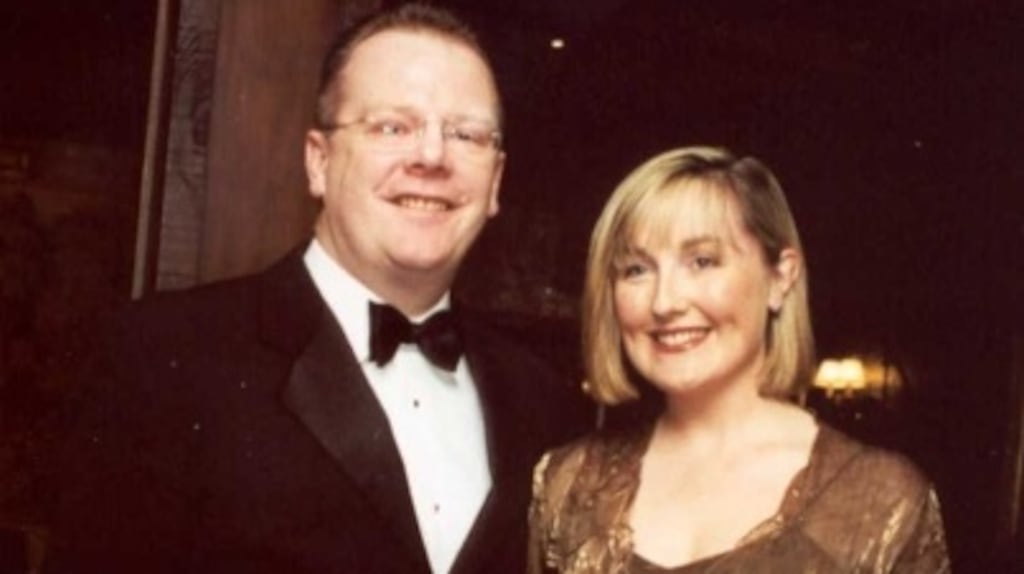Richard O’Sullivan with his wife Ciara Heslin. Photograph: Shannon College of Hotel Management