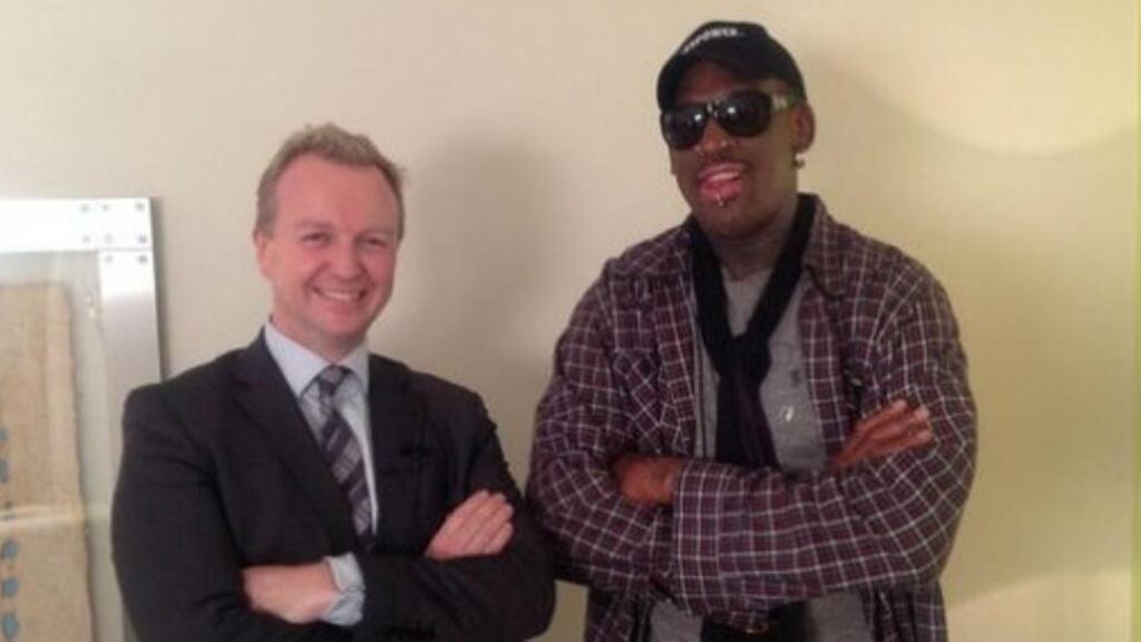 Tweeted: Matt Cooper with Dennis Rodman