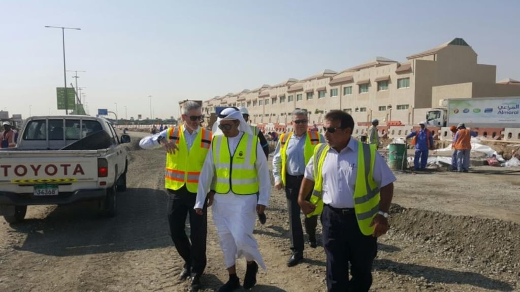 Civil engineer Bill O’Regan is responsible for the development of the infrastructure of two new cities on Abu Dhabi in the United Arab Emirates.