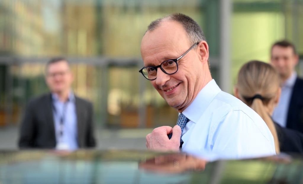 The leader of Germany's Christian Democratic Union party Friedrich Merz has called a parliamentary session that promises to be an extraordinary moment in Bundestag history. Photograph: Ralf Hirschberger/AFP via Getty Images