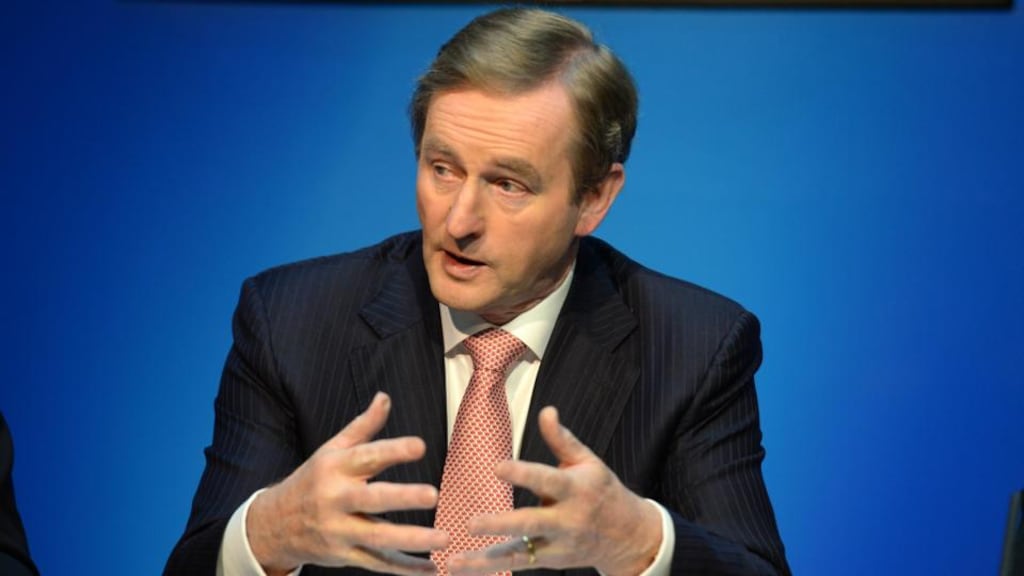 Taoiseach Enda Kenny:  said allowing all citizens to vote in Seanad elections  was not what   framers of the Constitution had envisaged. Photograph: Dara Mac Dónaill