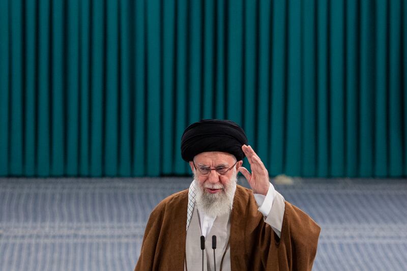 Iranian supreme leader Ayatollah Ali Khamenei in May 2024. Photograph: Arash Khamooshi/The New York Times
