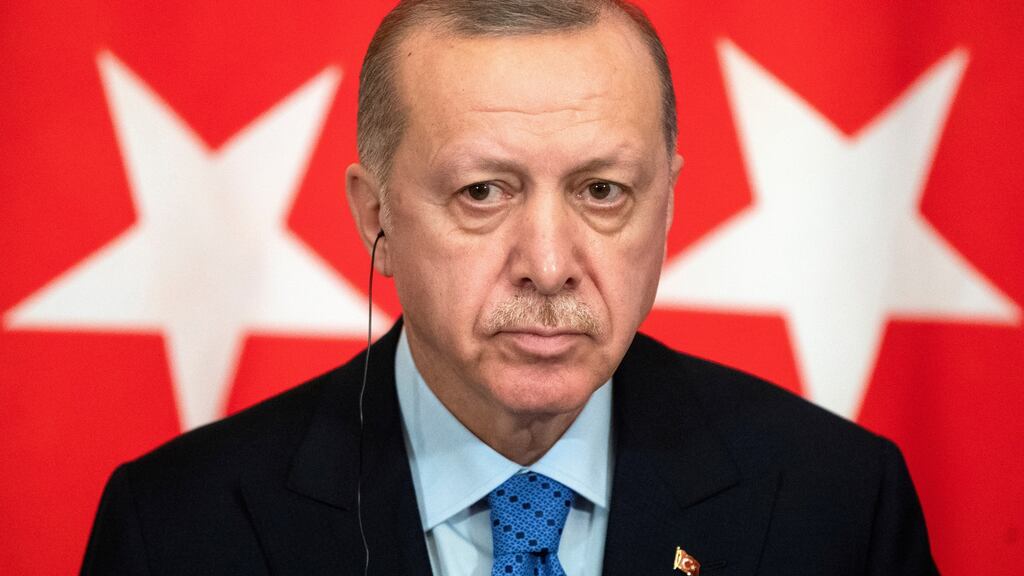 Turkish president Tayyip Erdogan: his government is already short of cash and has depleted reserves shoring up the Turkish lira over the last year. Photograph: Pavel Golovkin/Pool