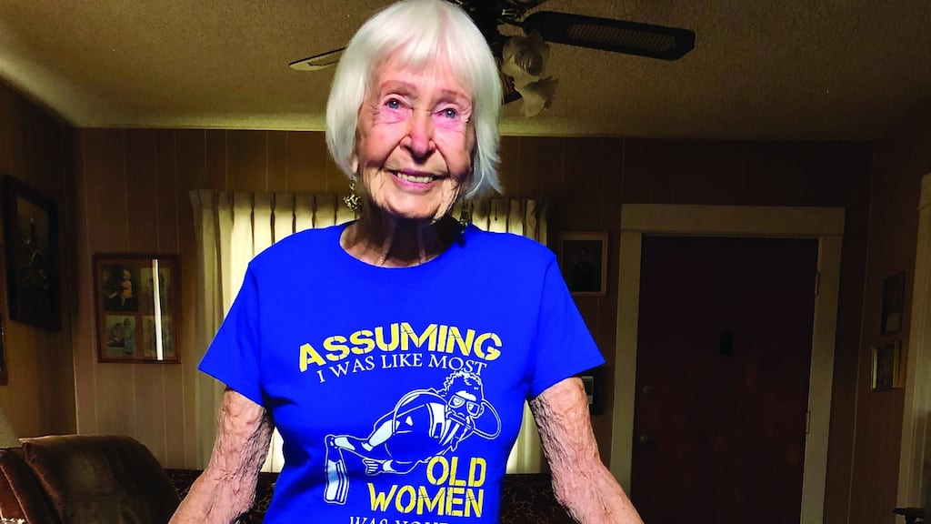 Dottie Frazier at her home in Long Beach, California, in 2018. Photograph: Karen Straus via The New York Times