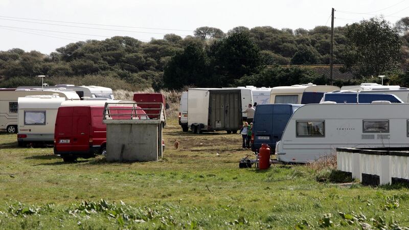 A file photograph of members of the Traveller Community at Brittas Bay in Co Wicklow. Photograph: Eric Luke/The Irish Times.