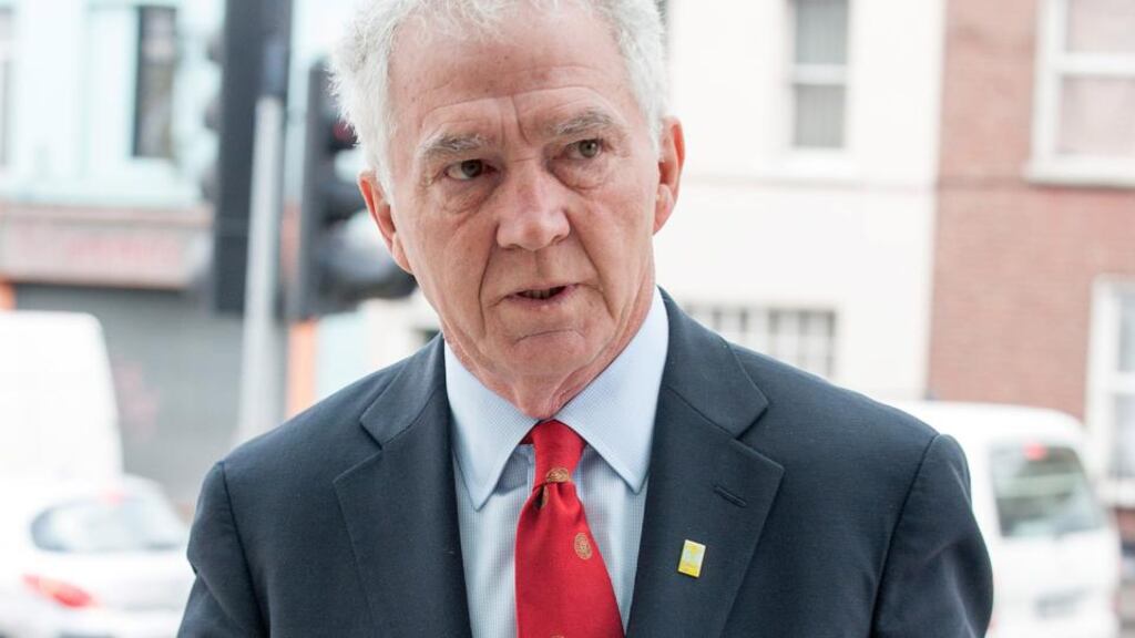 Former Anglo Irish Bank chairman Seán FitzPatrick at Dublin Circuit Criminal Court yesterday. Photograph: Collins Courts