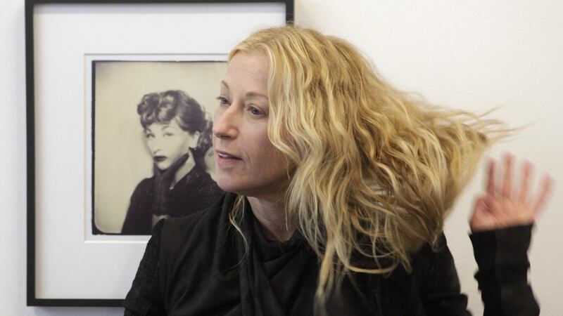 US artist Cindy Sherman at the opening of Das Fruehwerk 1975-1977 exhibition at Vienna’s Sammlung Verbund in January 2012. Photograph: Herwig Prammer/Reuters