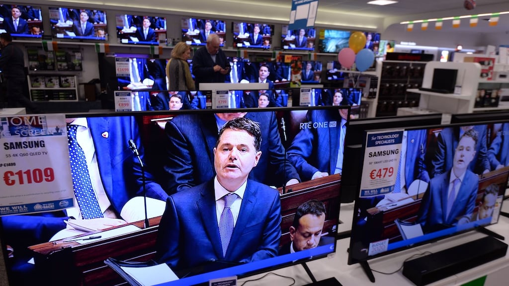 Minister for Finance Paschal Donohoe delivers Budget 2020 in the Dáil. Photograph: Alan Betson