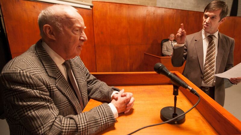 Jim Norton and  Alan Devine. Photograph: Brian Farrell