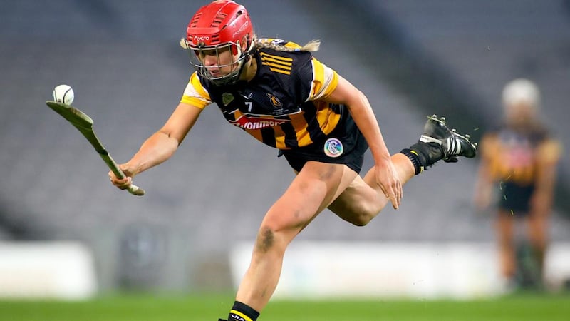 Kilkenny’s Grace Walsh in action during the Liberty Insurance All-Ireland Senior Camogie Final at Croke Park. Photograph: James Crombie/Inpho