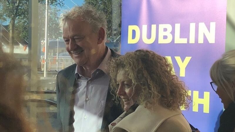Peter Casey at the Dublin Convention Centre where votes in five of the Dublin consituencies are being counted. Mr Casey’s performance was one of the big surprises of the campaign.