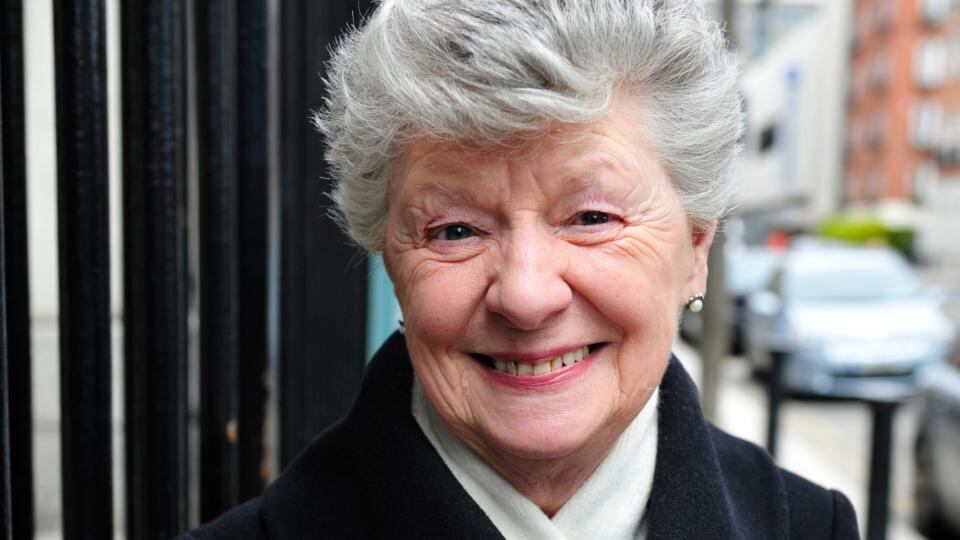 Mass goers vox pop at Dublin’s Pro Cathedral: Marie O’Faolain will vote No “for the sake of the family and the children.” Photograph: Aidan Crawley