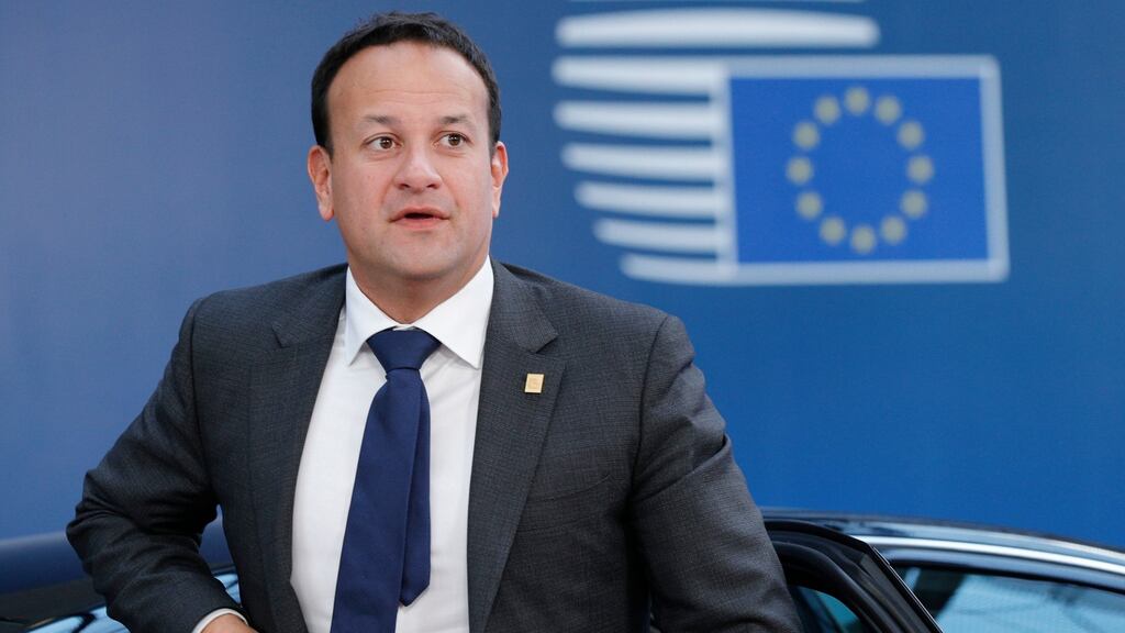 Taoiseach Leo Varadkar: over the years in the EU, we have generally been content to excel at the great Irish sport of “punching above our weight”. But we could have set the bar higher. Photograph: Geoffroy van der Hasselt