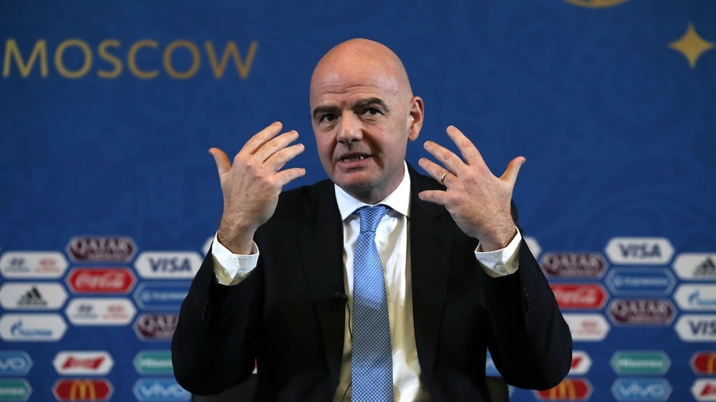 The Swiss special federal public prosecutor has opened criminal proceedings against Fifa president Gianni Infantino, a statement from the prosecutor’s office said. Photo: Nick Potts/PA Wire
