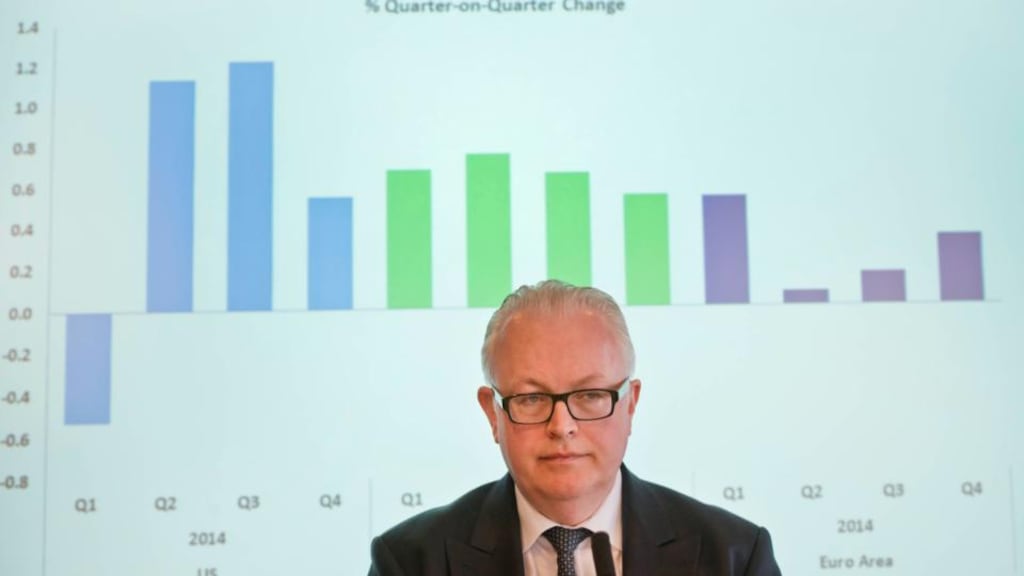 Gabriel Fagan, chief economist, at the Central Bank Quarterly Bulletin. Photograph: Brenda Fitzsimons