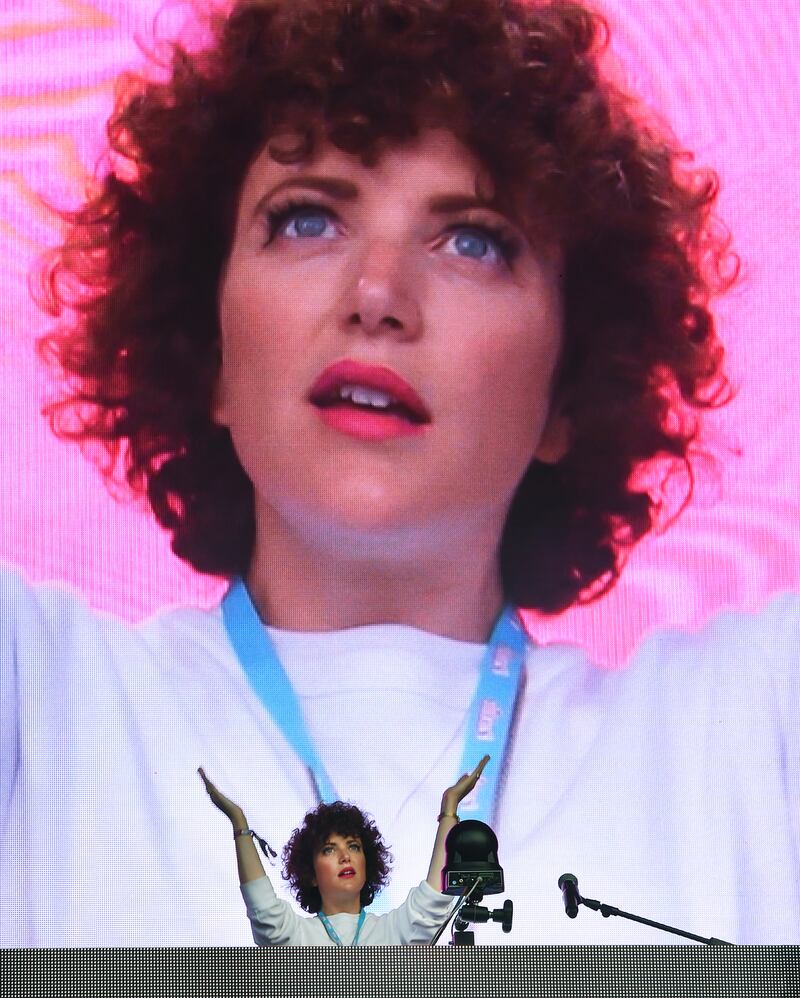 Annie Mac performs on the main stage on at Parklife 2016 festival in Manchester. Photograph: Visionhaus/Corbis via Getty