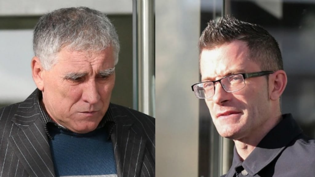 Gavrila Puscas (left) of Richmond Avenue, Dublin 3, and Patrick Murphy (right) of Abbeyleigh Avenue, Swords, Dublin at Dublin Circuit Criminal Court where they received suspended sentences for illegal dumping. Photographs: Collins Courts